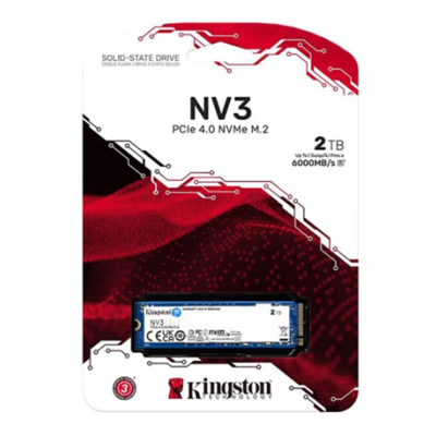قرص تخزين كينقستون 2 تيرابايت موديل NV3 M.2 2280 وسرعة تصل الى 6000 ميجابايت