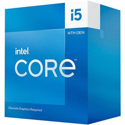 معالج انتل Intel Core i5-14400F بسرعة تصل الى 4.70 جيجا هرتز 10 نواة و16 خيط، ذاكرة تخزين مؤقت 20 ميجا بايت، أقصى دفعة توربو 5 جيجا هرتز
