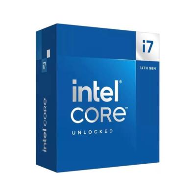 معالج انتل كور i7 طراز 14700K الجيل الرابع عشر مفتوح القفل - 20 نواة وكاش 33MB سوكت LGA1700 - علبة رسمية