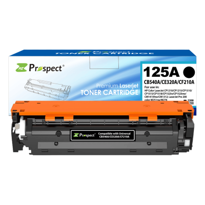  بروسبكت 125A طقم CB540A CB541A CB542A CB543A مجموعة احبار متوافقة ( اسود، أزرق، أصفر، أرجواني، 4-عبوات )