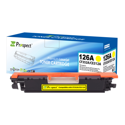  بروسبكت 126A طقم CE310A CE311A CE312A CE313A مجموعة احبار متوافقة ( اسود، أزرق، أصفر، أرجواني، 4-عبوات )