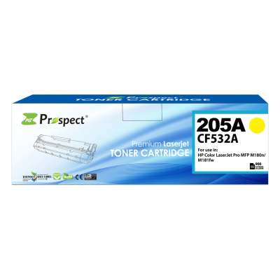  بروسبكت CF532A 205A خرطوشة حبر ليزر أصفر متوافقة
