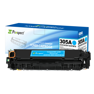  بروسبكت  CE411A 305A خرطوشة حبر ليزر أزرق متوافقة