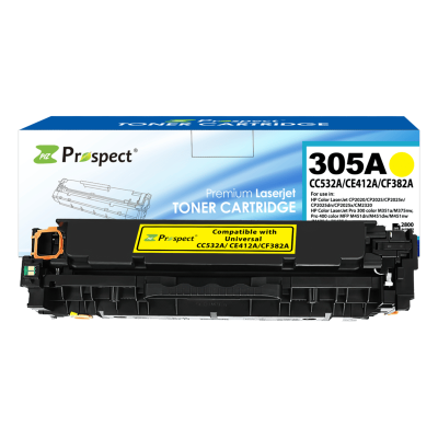  بروسبكت  CE412A 305A خرطوشة حبر ليزر أصفر متوافقة