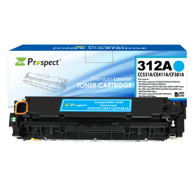  بروسبكت  CF381A 312A خرطوشة حبر ليزر أزرق متوافقة