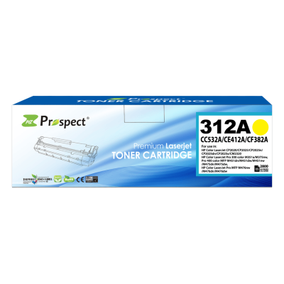  بروسبكت CF382A 312A خرطوشة حبر ليزر أصفر متوافقة