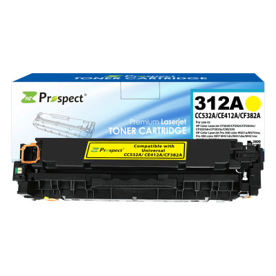  بروسبكت CF382A 312A خرطوشة حبر ليزر أصفر متوافقة